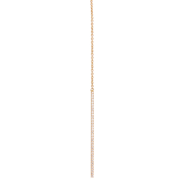 Yellow Long bar Drip Necklace