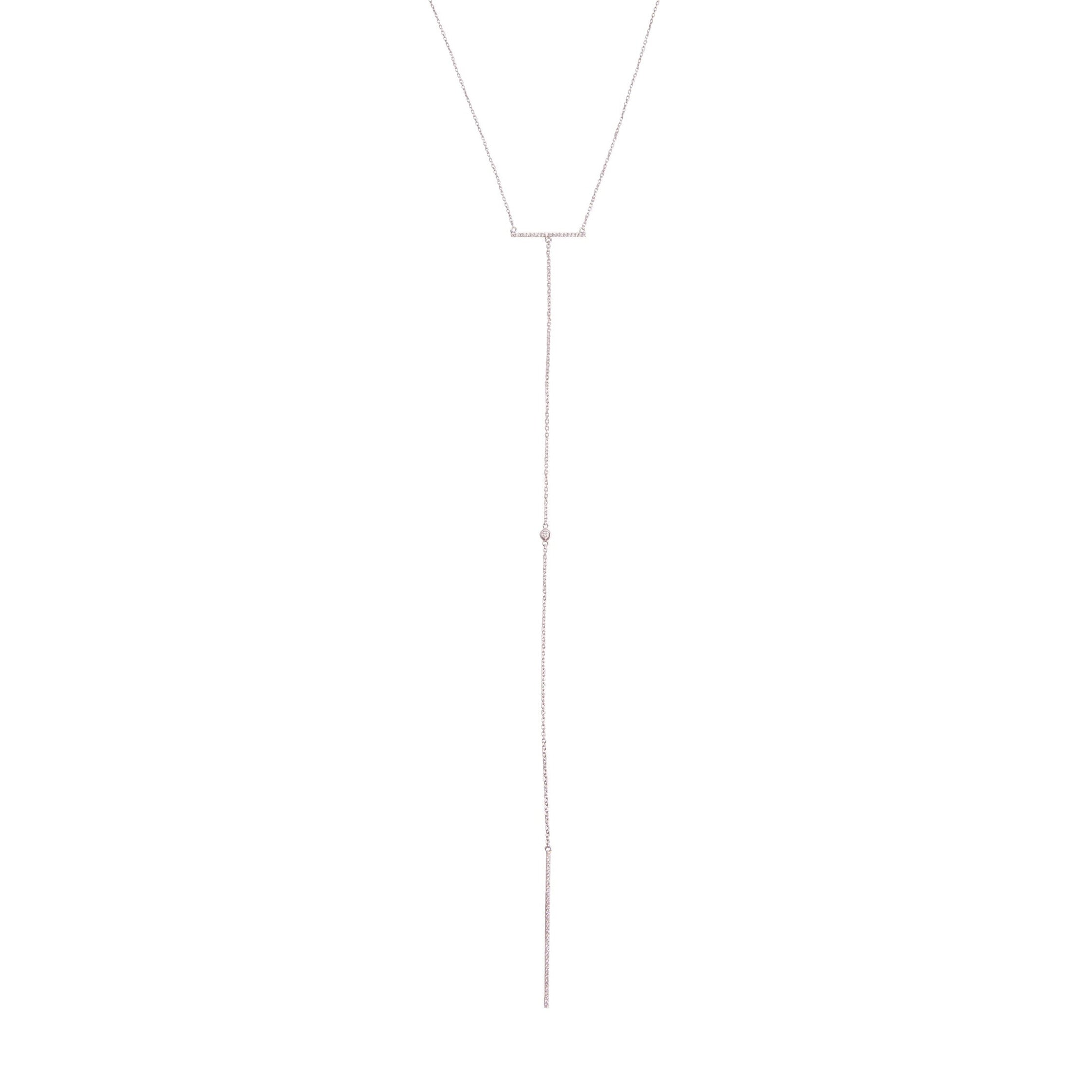 Long bar Drip Necklace