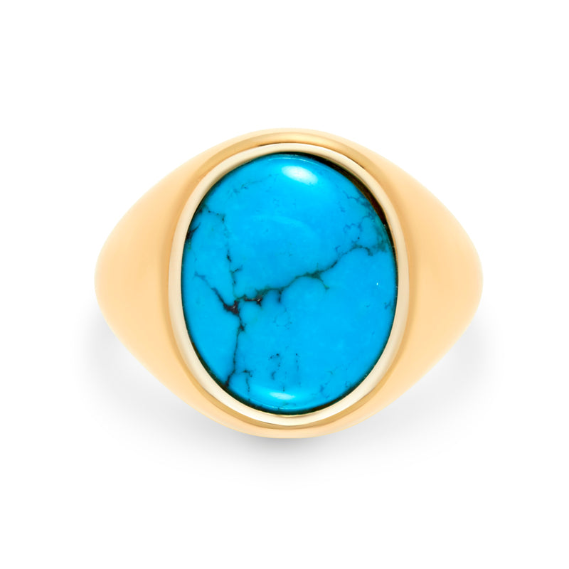 Bomba Turquoise Signet Ring