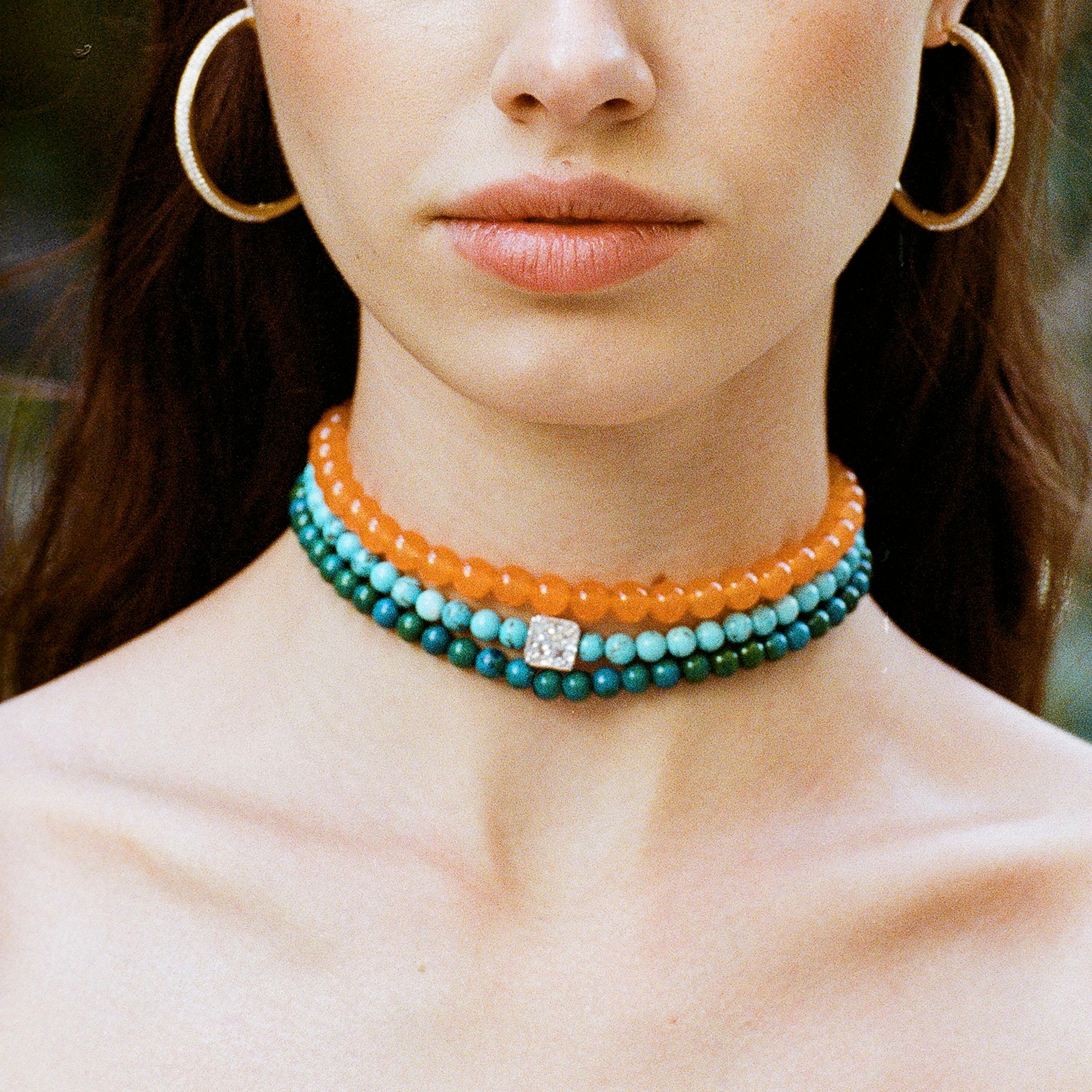 Plain Beaded Choker