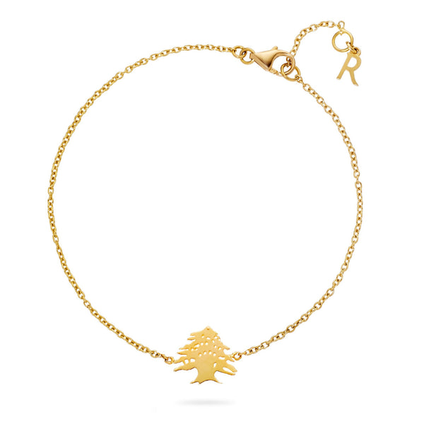 Ceder Tree Gold Bracelet