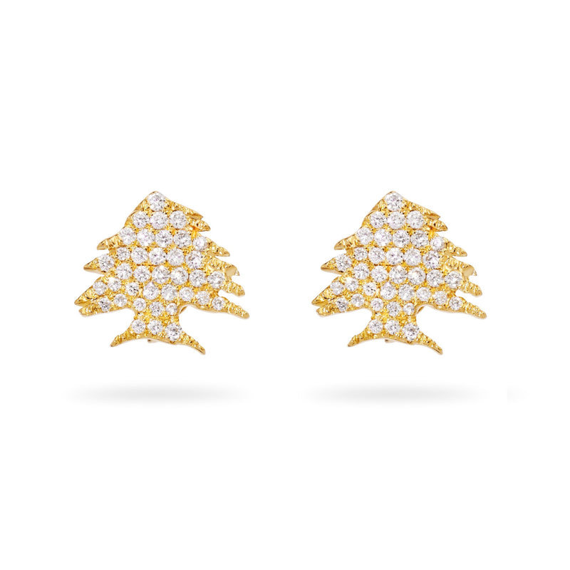 Ceder Tree Diamond Earrings