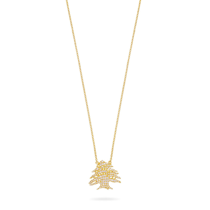 Ceder Tree Diamond Necklace Large
