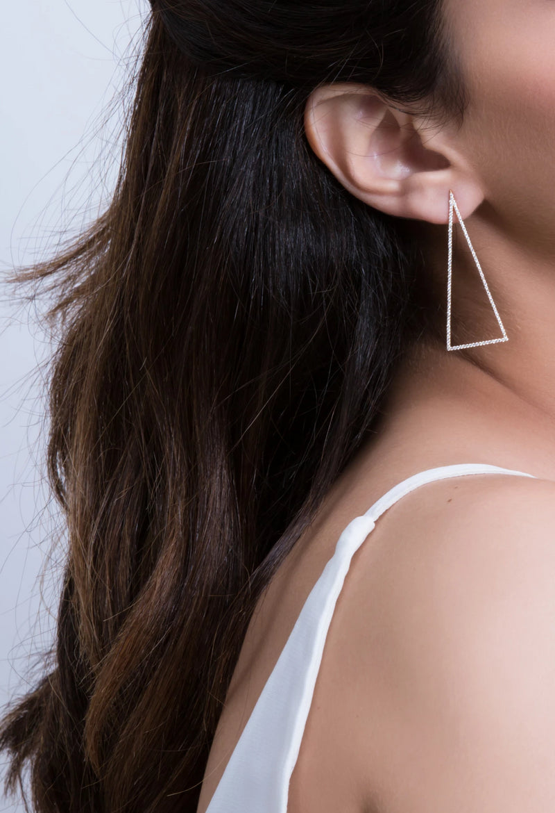 Drop Triangle Earrings