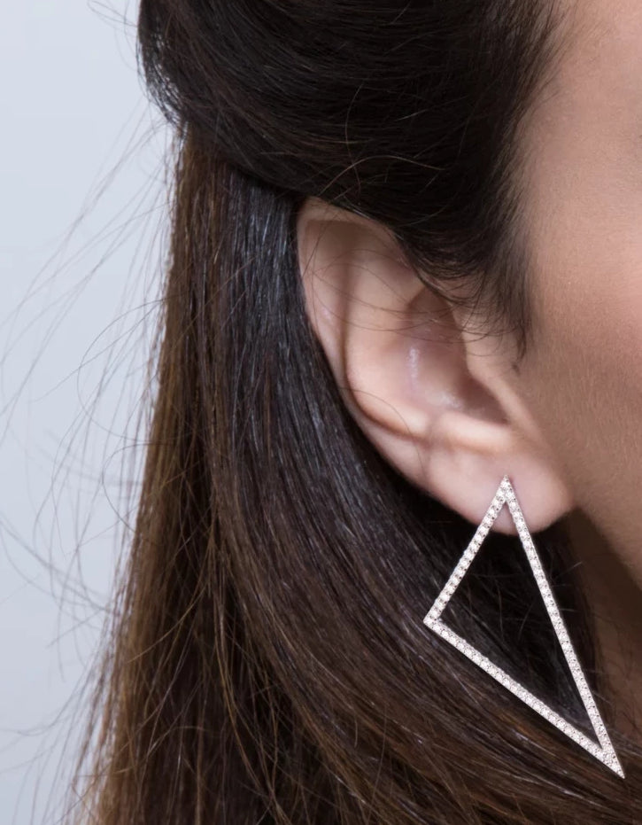 Hinge Triangle Earrings