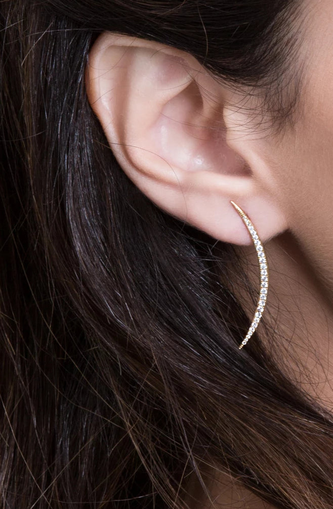 Rose Moon Earrings