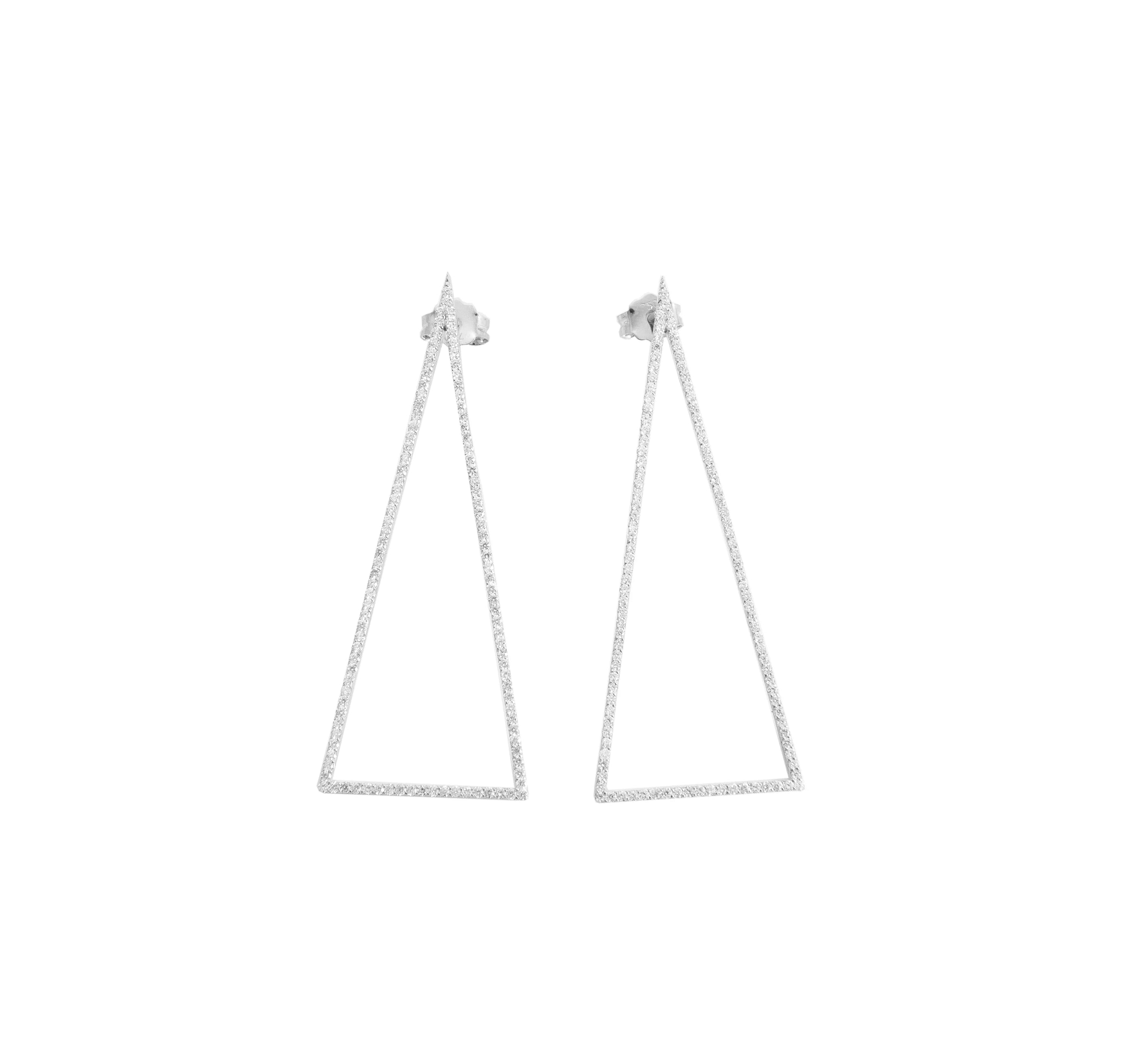 Drop Triangle Earrings