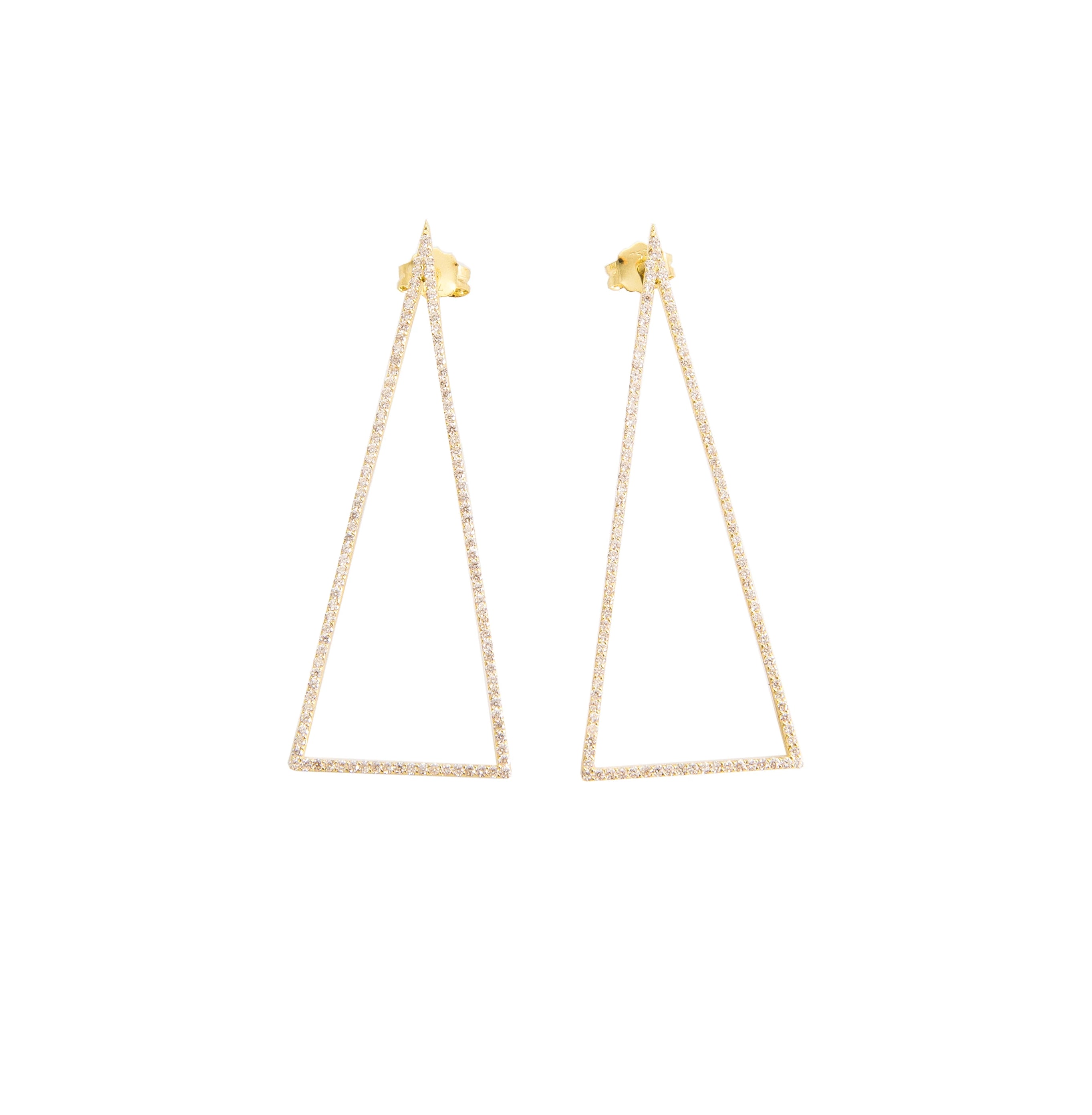 Drop Triangle Earrings