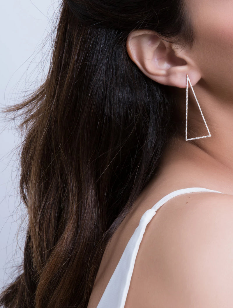 Single Drop Triangle Earring